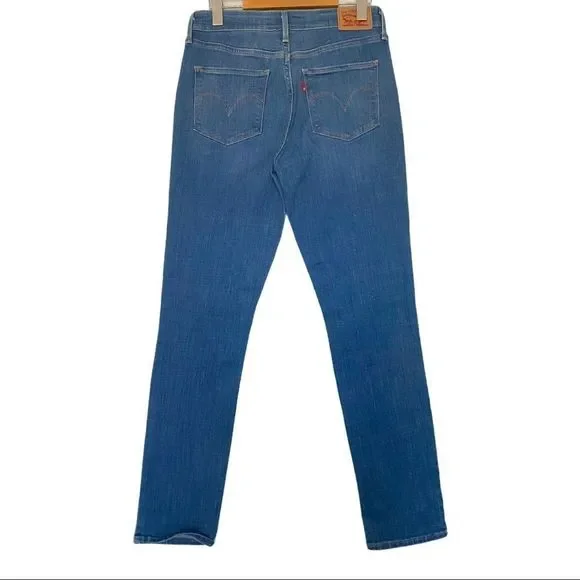 Levi’s mid rise embroidered skinny jeans 29 EUC - Picture 4 of 8